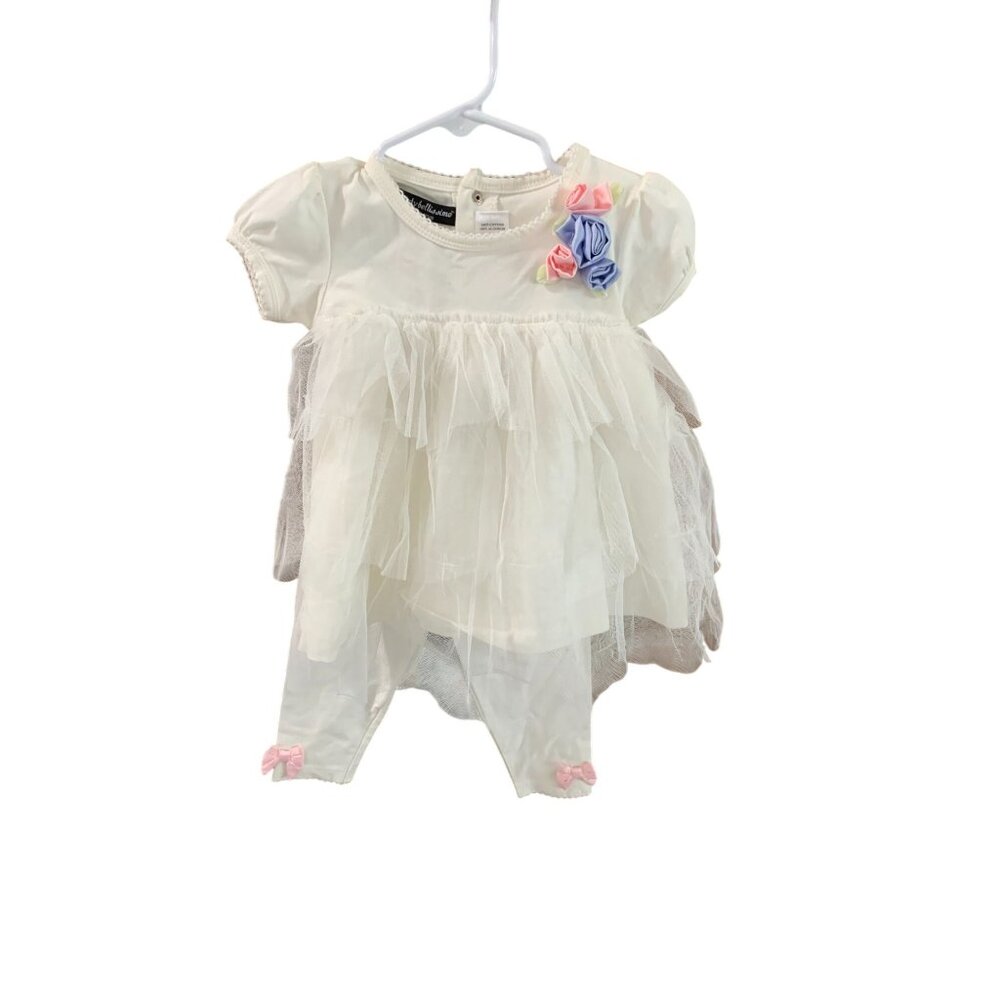 New Wendy Bellissimo Girls Infant Baby Size 12 months 2 Piece Set outfit White S